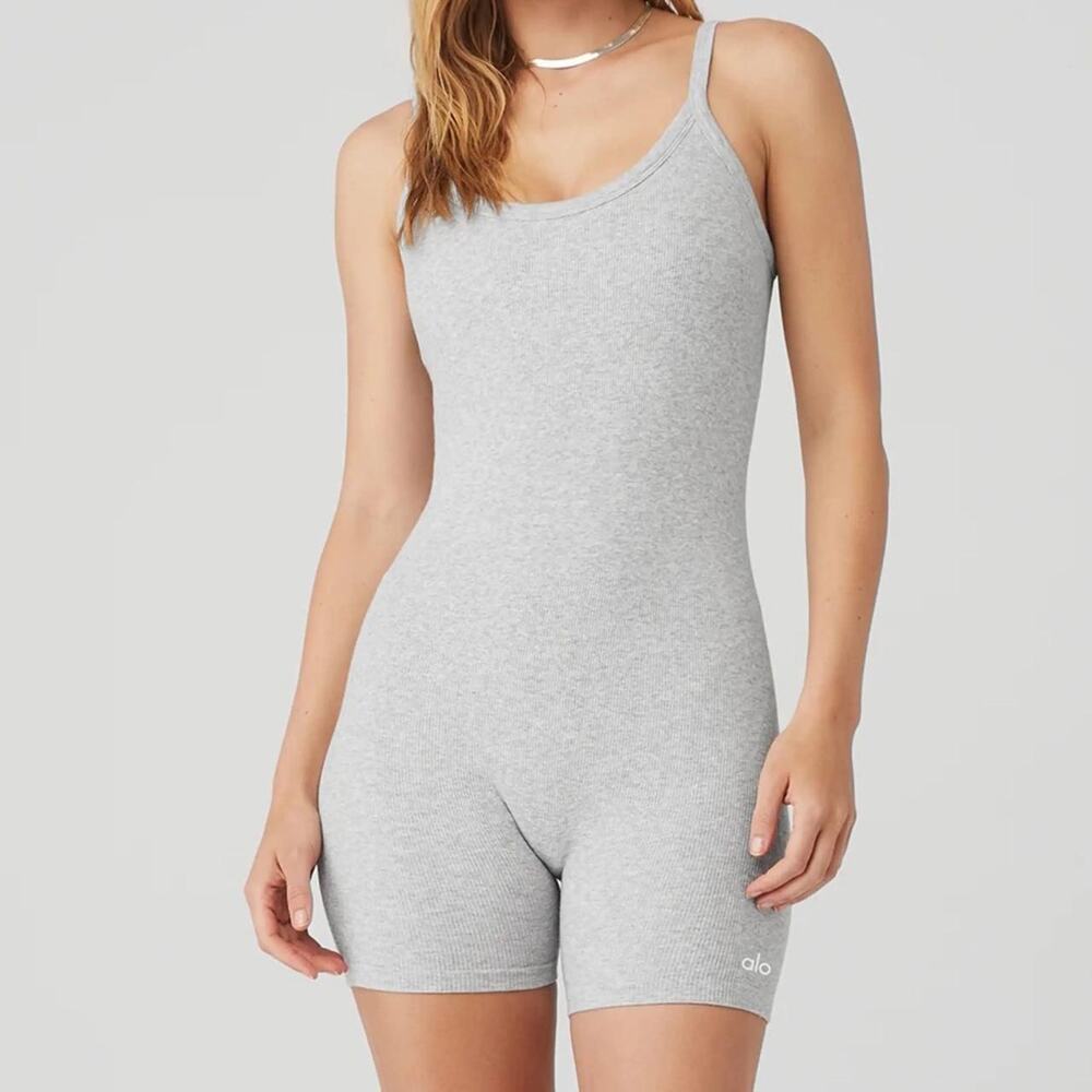 Alo yoga gray cotton nylon